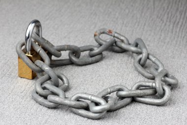 Demir zinciri kilit anahtarı