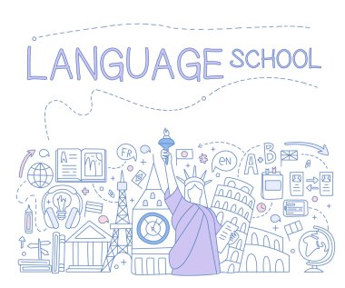 Dil Okulu Infographics