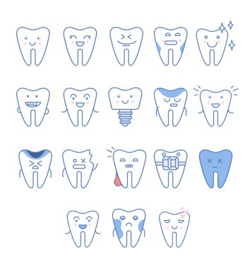 Büyük diş diş koleksiyonu