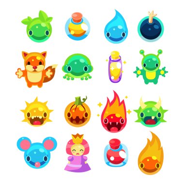 Bilgisayar oyun Icons Set.