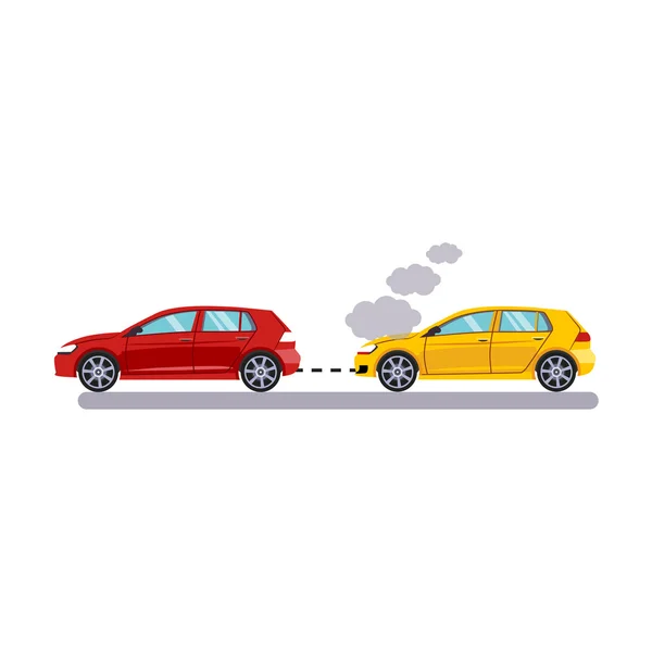 Coche y Transporte. Coches de remolque. Ilustración vectorial — Archivo Imágenes Vectoriales