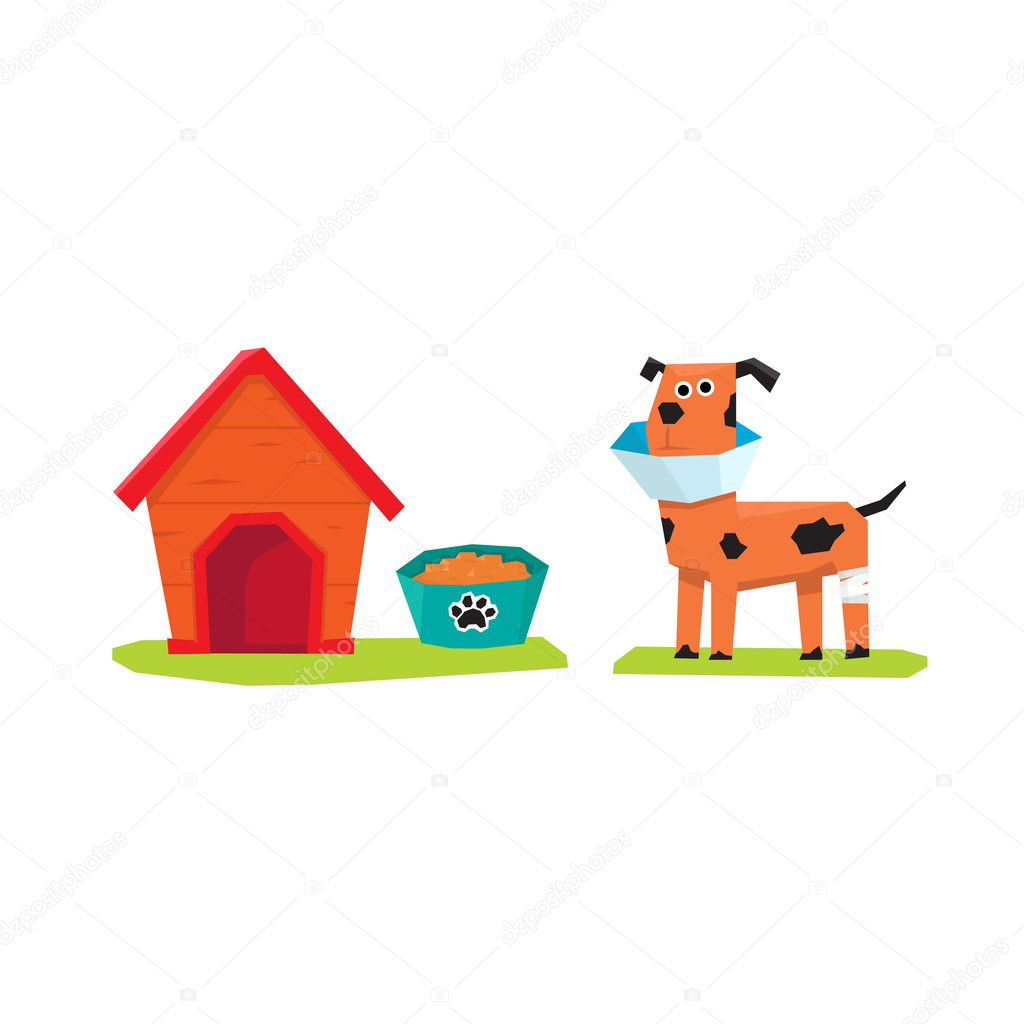 Dog and Dog-House,