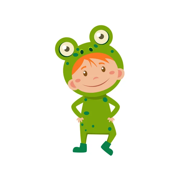 Costume d'enfant de grenouille . — Image vectorielle