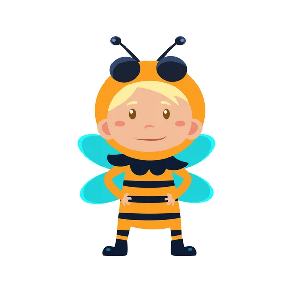 Costume d'abeille pour enfant . — Image vectorielle