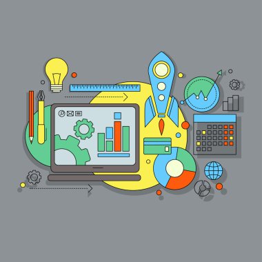 düz Tasarım Web sitesi geliştirme