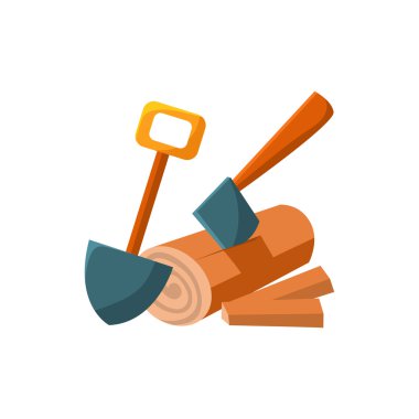 Kamp günlüğü. Vektör çizim