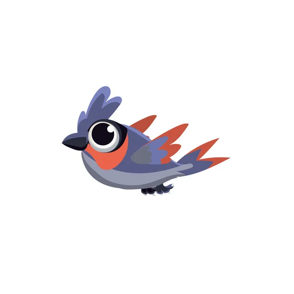 Cute Big-eyed Dove — Stock Vector