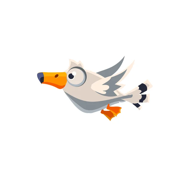 Roztomilý velkou albatrosí — Stockový vektor