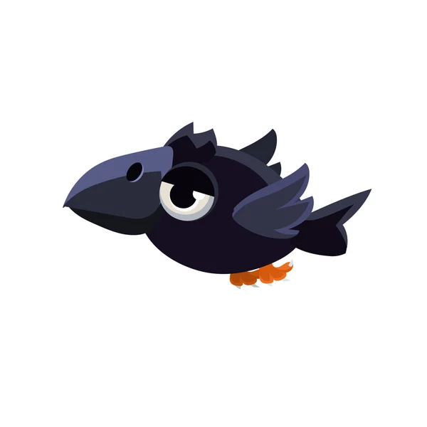Mignon petit corbeau — Image vectorielle