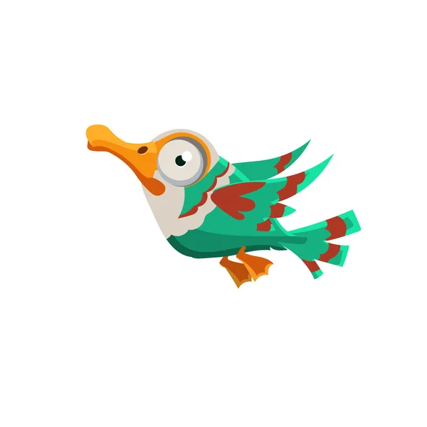 Crazy barevné kachna — Stockový vektor