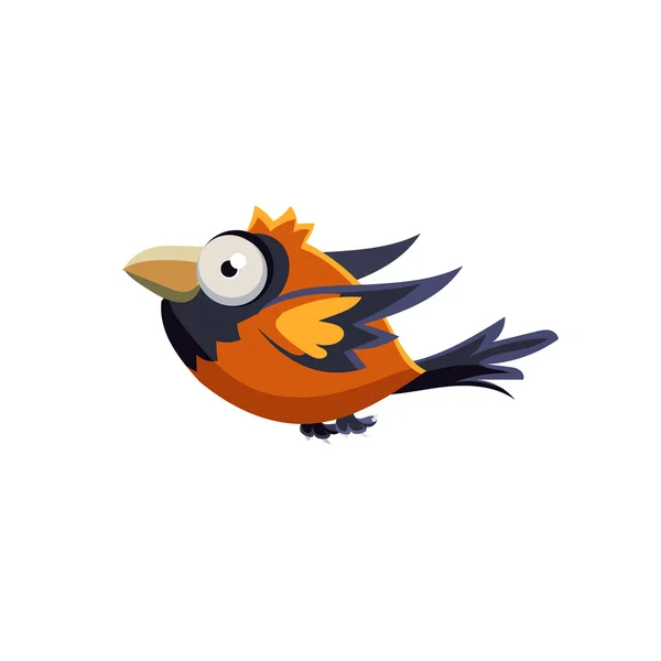 Cute Colorful Sparrow — Stock Vector