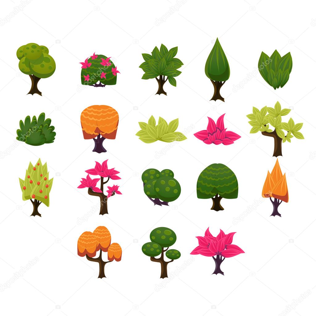 Tree Icons Set