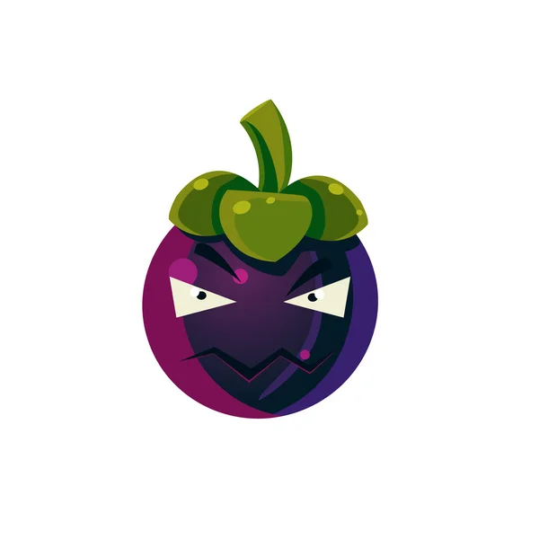 Wütende Passionsfrucht-Emojis — Stockvektor