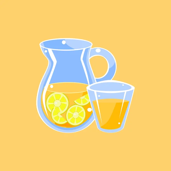 Kruik van limonade — Stockvector