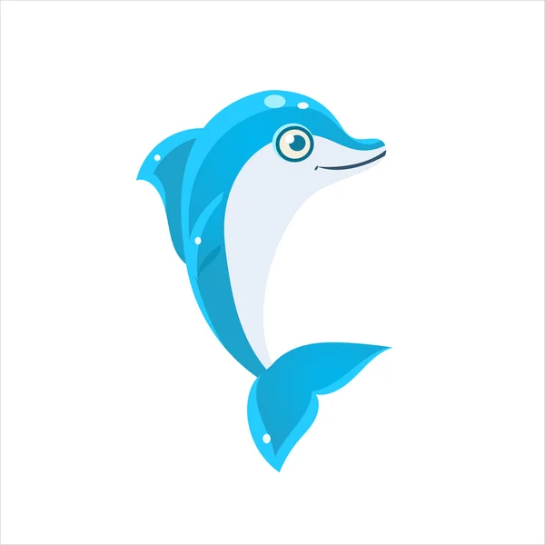 Blue Dolphin pictogram — Stockvector