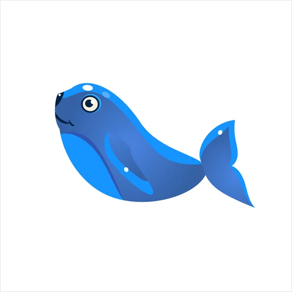 Blauwe Seal pictogram — Stockvector