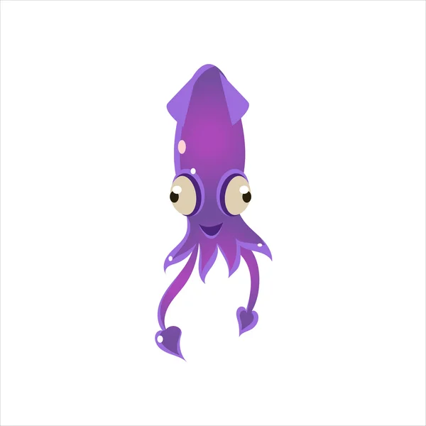 Ikona Puple Squid — Wektor stockowy