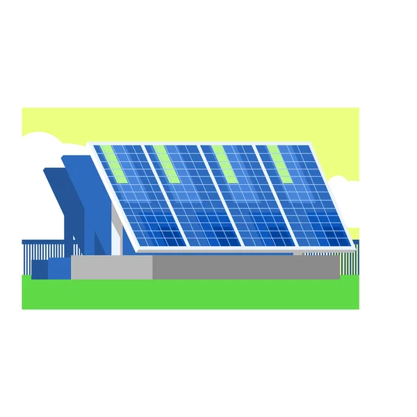 Alternative Energy Solar Panels — Stock Vector