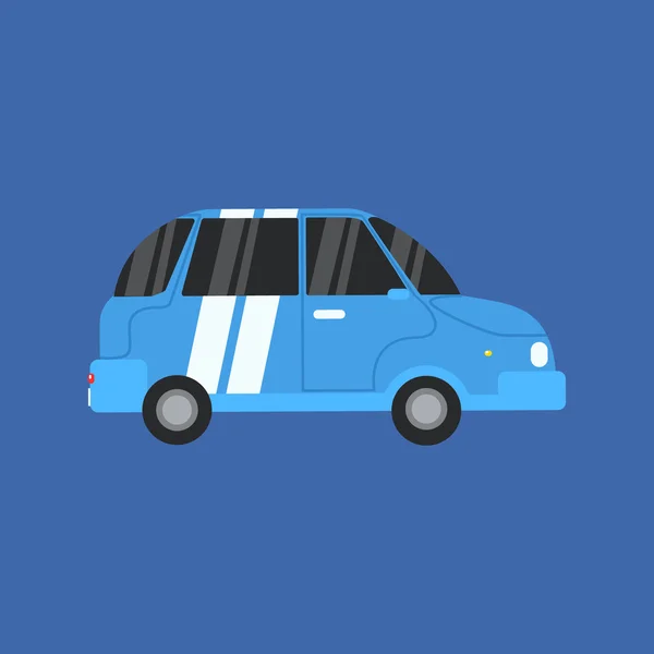 Blue Electric Car — Vector de stoc