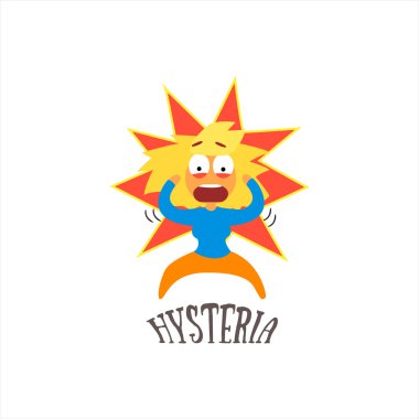 Hysteria Vector Illustration clipart
