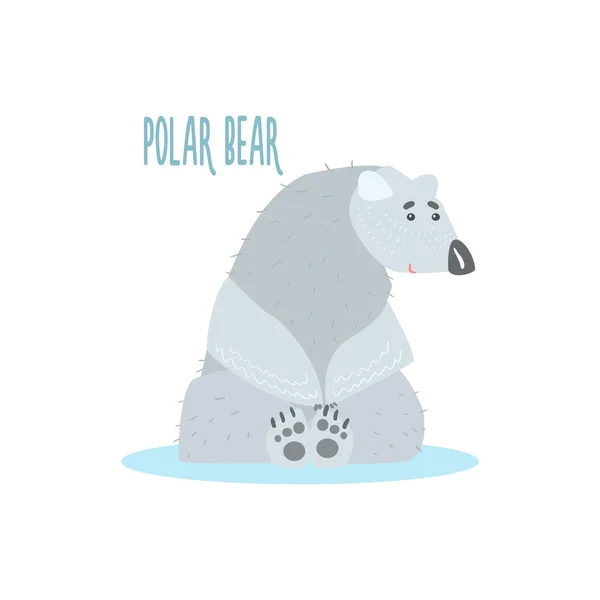 Polar bear vectorillustratie — Stockvector