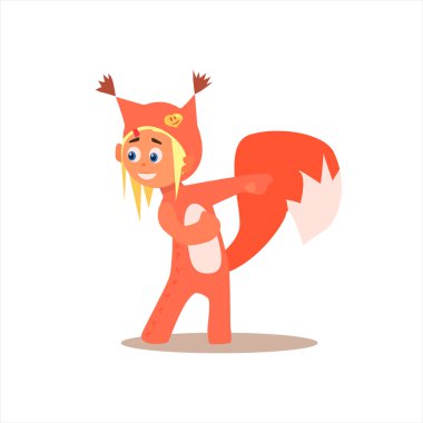 Kız Desguised olarak sincap