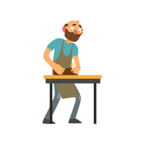 Profession Joiner Vector Illustration — Stock Vector