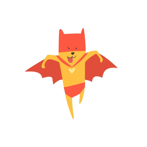 Super Hero katt kör — Stock vektor