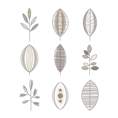 Farklı şekil yaprak kümesi