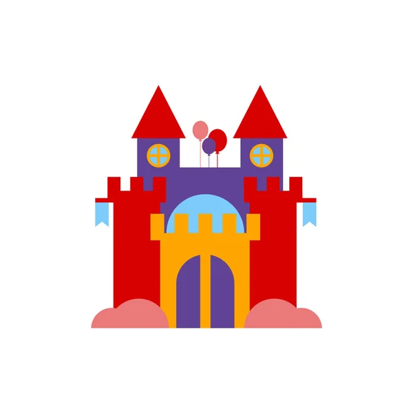 Ilustración del castillo de rebote — Vector de stock