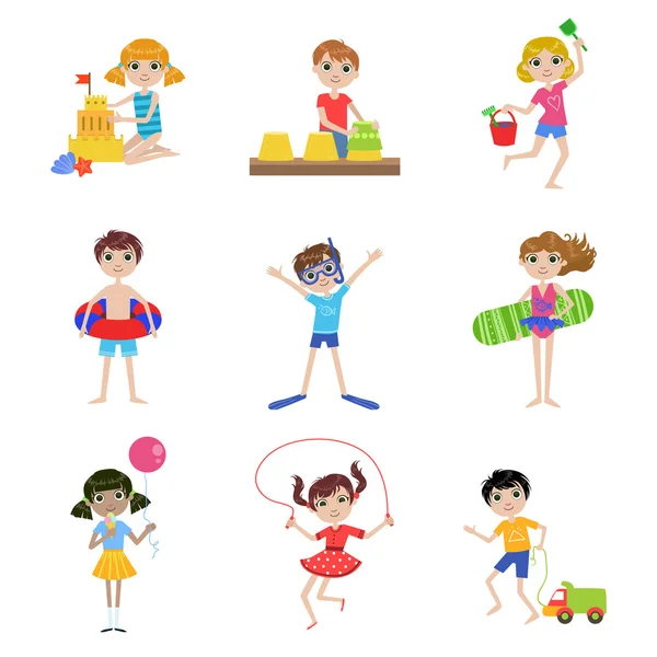 Çocuklara yaz tatil seti