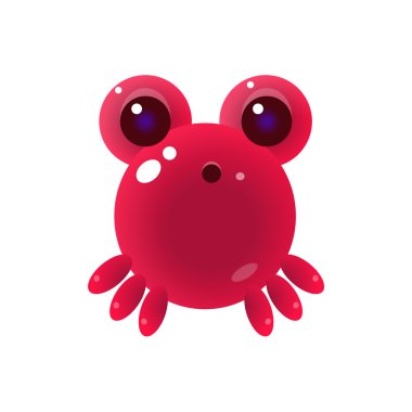 Pembe balon deniz yaratık karakter