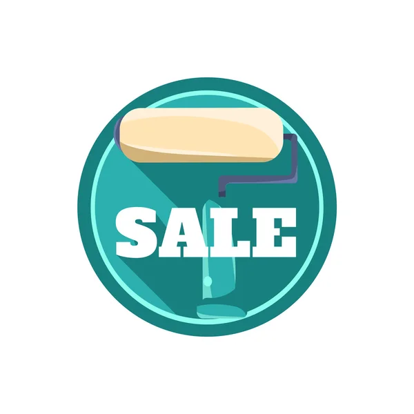 Painting Roll Sale Sticker — Stock Vector