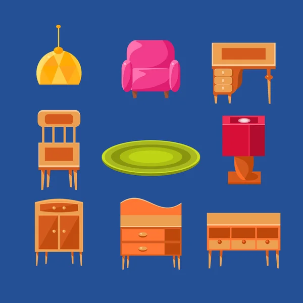 Imágenes: muebles de sala animados | Set de dibujos animados divertidos