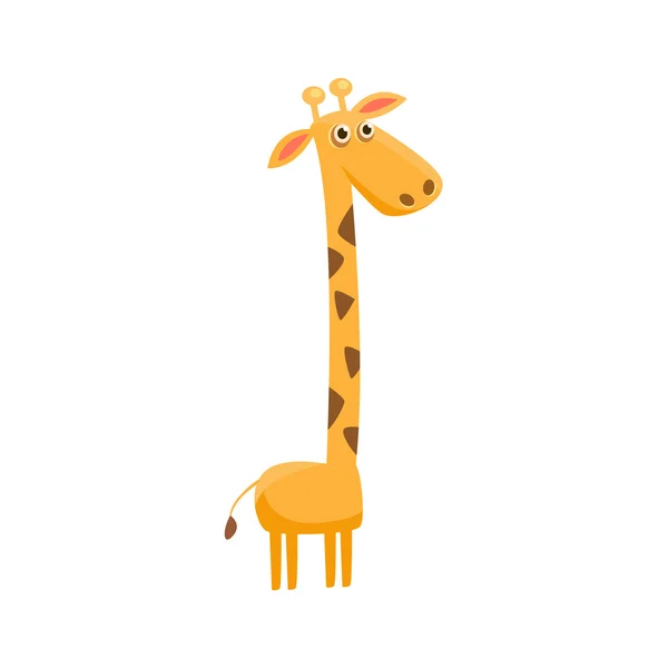 Illustrazione divertente della giraffa — Vettoriale Stock