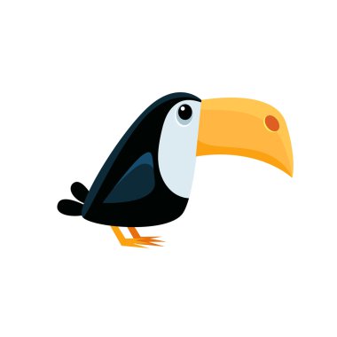 Toucan komik illüstrasyon