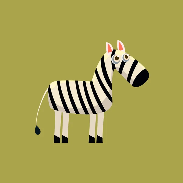 Ilustracja zabawny zebra — Wektor stockowy