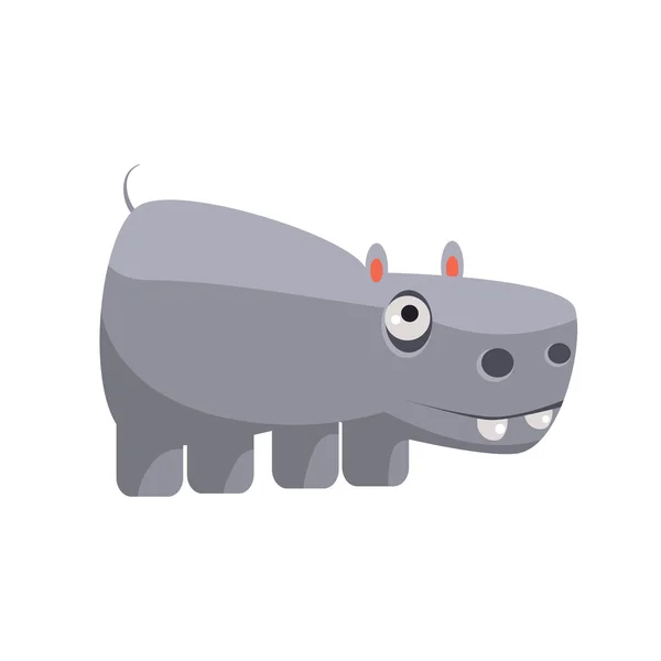 Hippo grappig illustratie — Stockvector