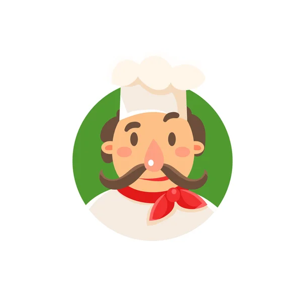 Cozinheiro italiano em uniforme — Vetor de Stock