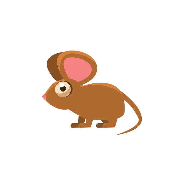 Ratón simplificado lindo ilustración — Vector de stock