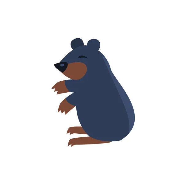 Urso adormecido ilustração bonito simplificado — Vetor de Stock