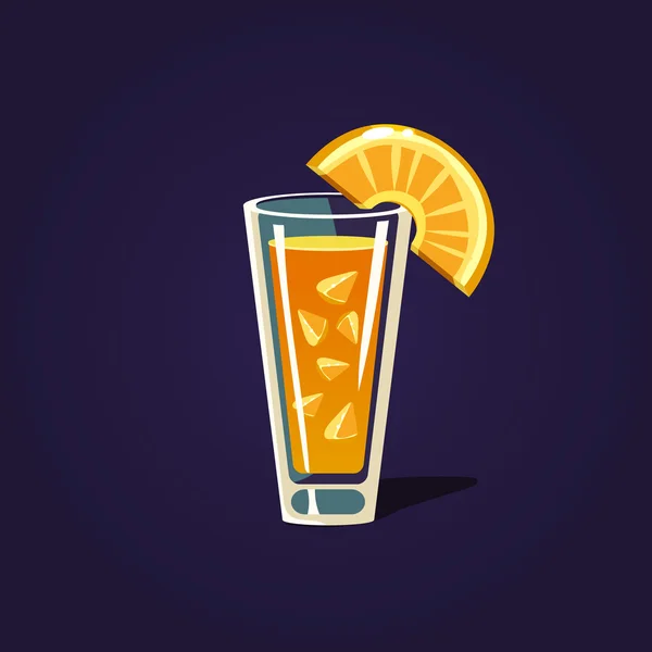 Illustration cocktail orange — Image vectorielle