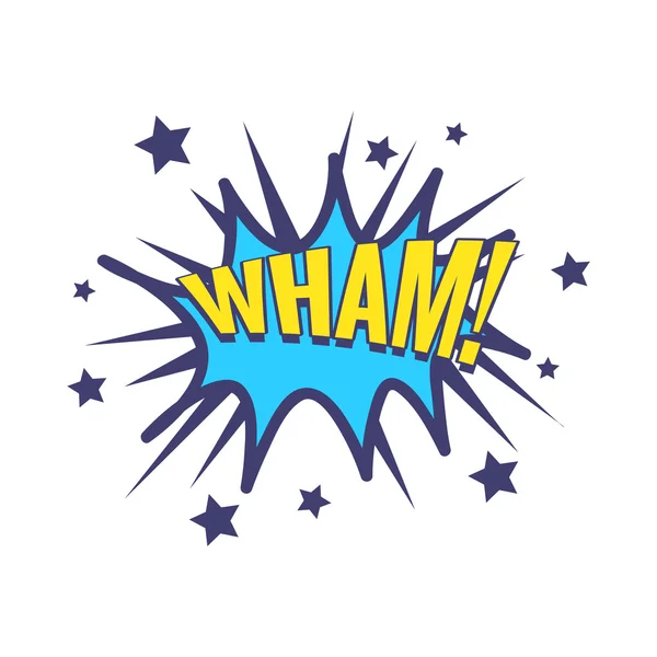 Wham komik konuşma balonu — Stok Vektör