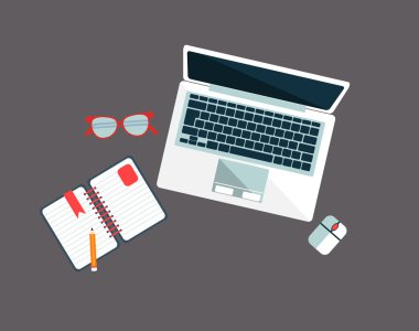 Çalışma alanı Lap Top ile