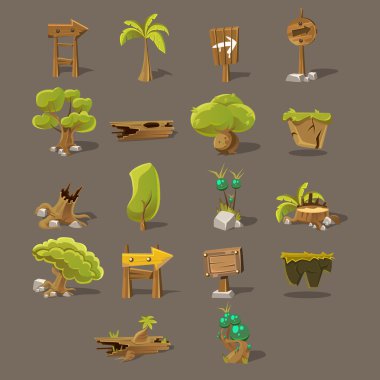 Peyzaj tasarım kümesi