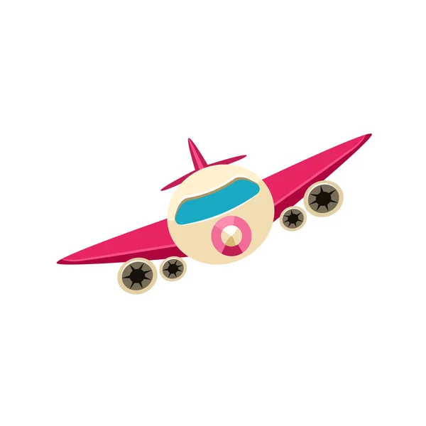 Jet giocattolo aereo icona — Vettoriale Stock