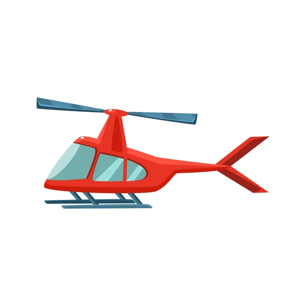 Icona del giocattolo rosso dell'elicottero — Vettoriale Stock