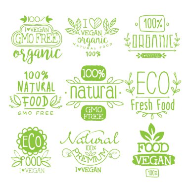 Organik Mama kaligrafi etiket seti