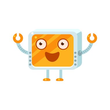 Mutlu küçük Robot karakter