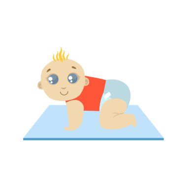 Kırmızı sürünerek içinde bebek